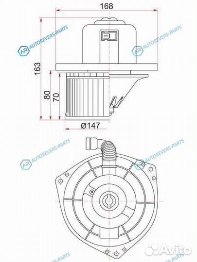 ST-MR315413 Мотор отопителя салона mitsubishi paje
