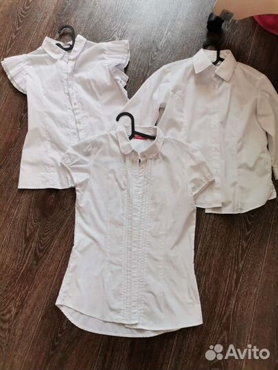 Школьные блузки Next 146-158, юбка Gulliver 146