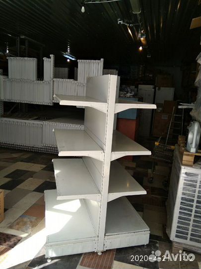 Стеллаж торговый островной 180см(б.у)