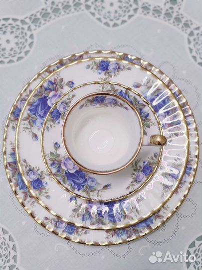 Royal Albert moonlight rose кофейная четверка