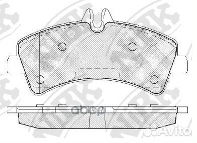 Колодки тормозные дисковые PN0038 NiBK