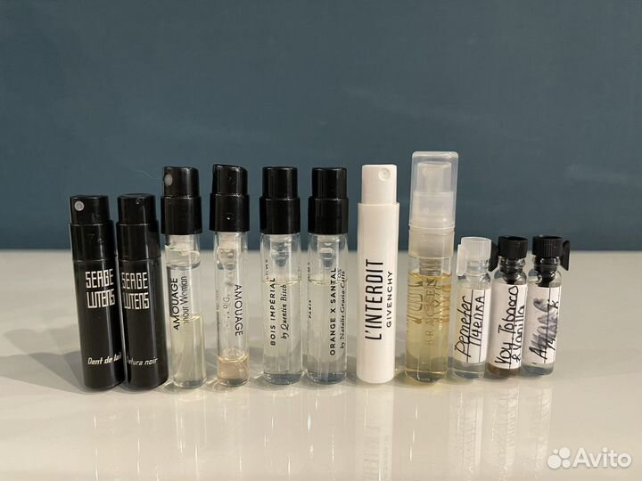 Amouage, lutens, essential parfums, givenchy