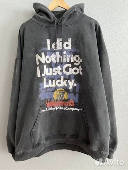 Vetements худи оверсайз Lucky day