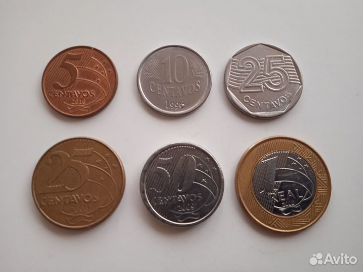 Набор монет Бразилии