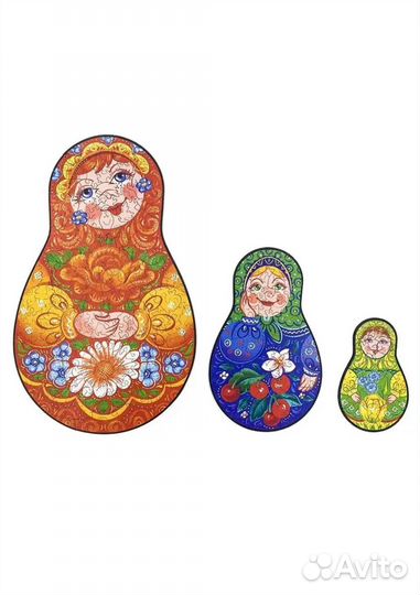 Фигурные деревянные пазлы 