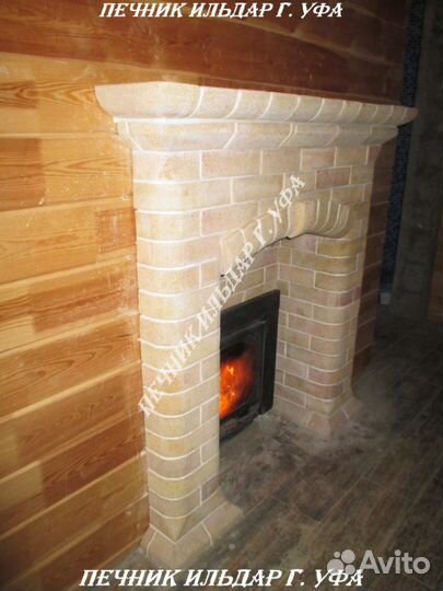 Каминный портал на любую банную печь