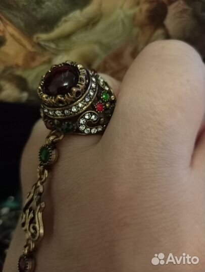 Винтажное восточное украшение, браслет-слейв