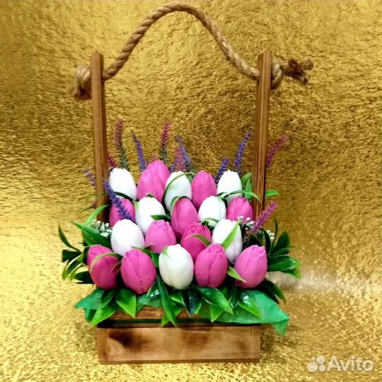 Мыльный букет Тюльпаны