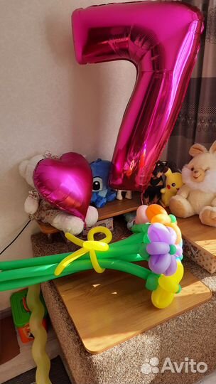 Цифра 7из фольги метровая