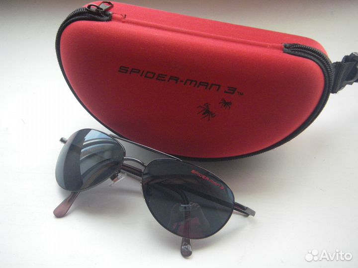 Очки детские солцезащитные Спайдермен новые стекло