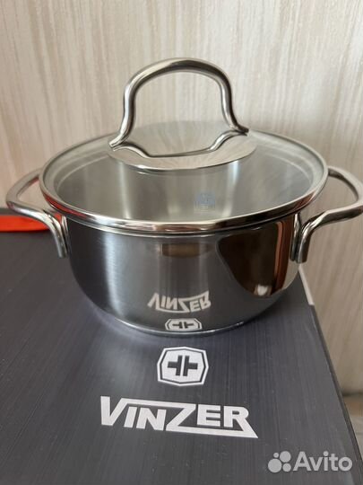 Кастрюля Vinzer новая 1,5л., 16см