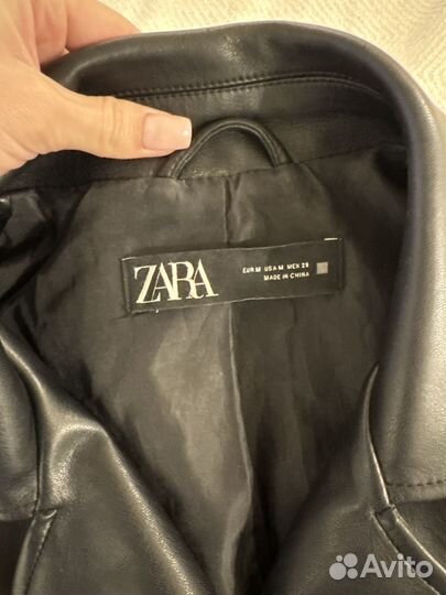 Куртка кожаная косуха Zara
