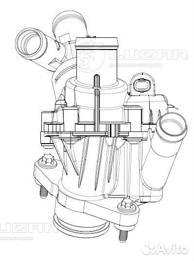 Термостат Mercedes X156 (2013-2017) luzar LT15274