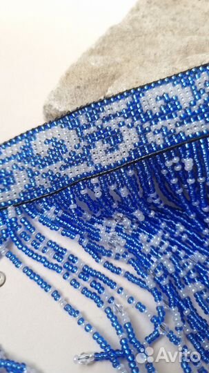 Браслет манжета с подвесками. Ручная работа