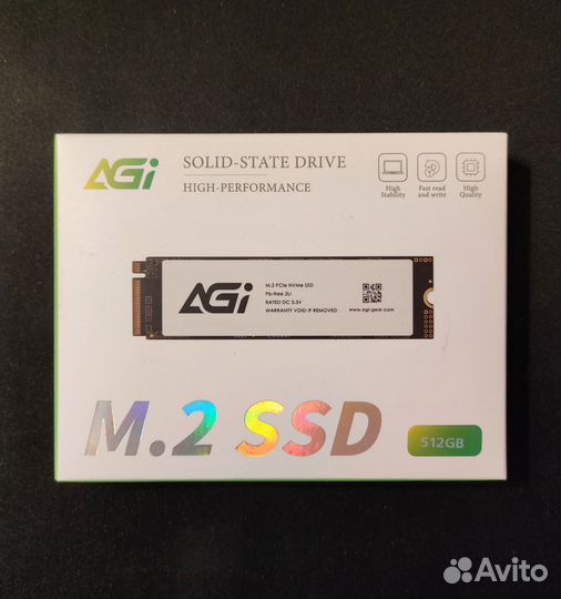 SSD nvme Agi 512gb Новый