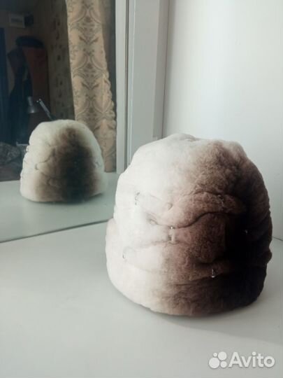 Шапка из меха кролика рекс