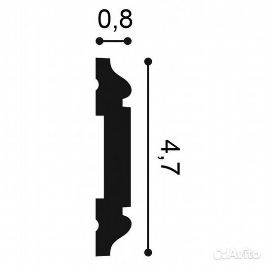 PX144F Молдинг гибкий