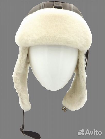 Шапка ушанка из натуральной овчины