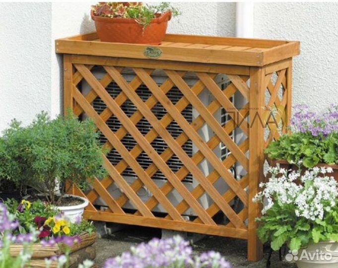 Решетка стол для кондиционера сосны уличные цветы