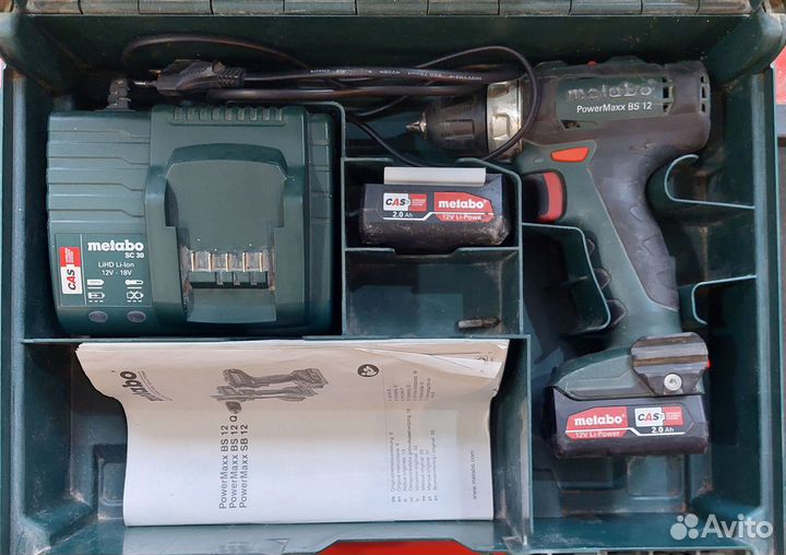 Шуруповерт metabo powermaxx BS 12 арт. 64013