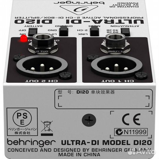 Активный директ-бокс Behringer Di20