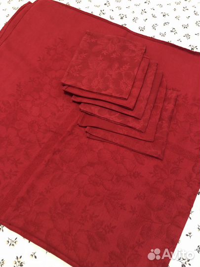 Скатерть+салфетки лен 140*150
