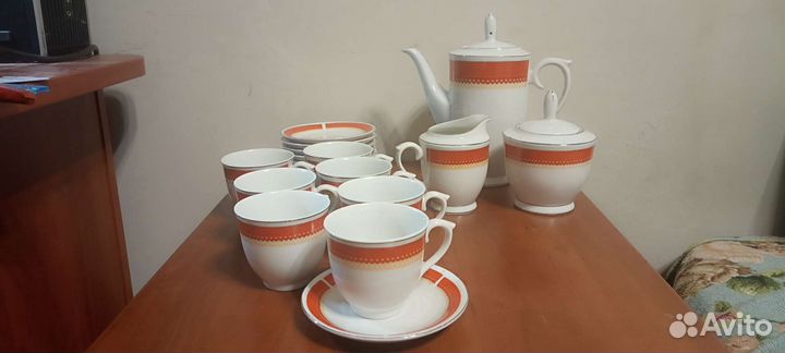 Кофейно-чайные сервизы времён СССР