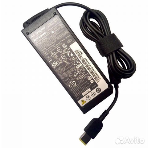 Блок питания для ноутбука Lenovo прямоугольный раз