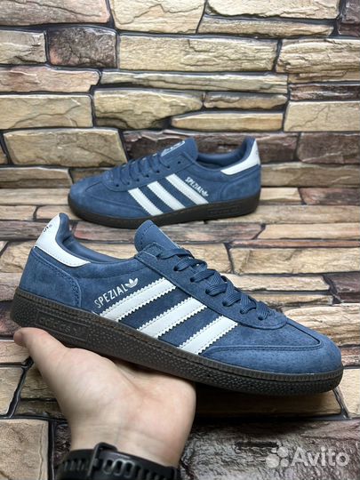 Кроссовки adidas handball spezial navy white 44