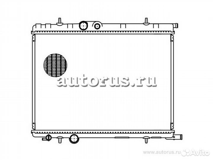 Радиатор охлаждения для а/м peugeot 307/citroen c4