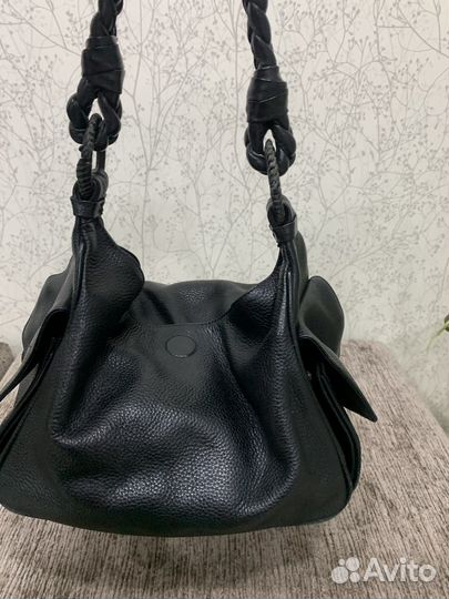Сумка женская натуральная кожа черная
