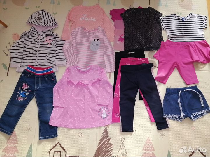 Детские вещи на девочку пакетом 86 92