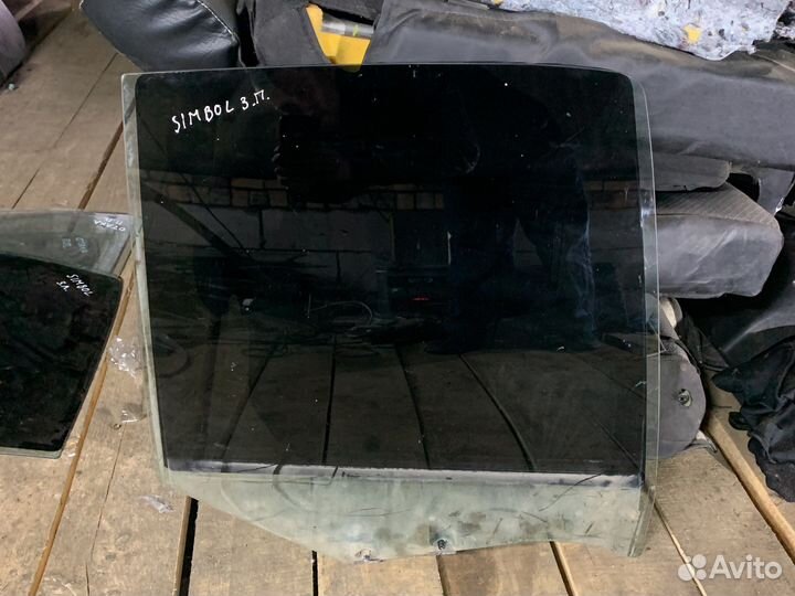 Стекло заднее правое renault symbol