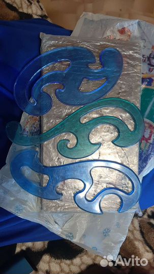 Линейка трафарет, лекало, круглая линейка