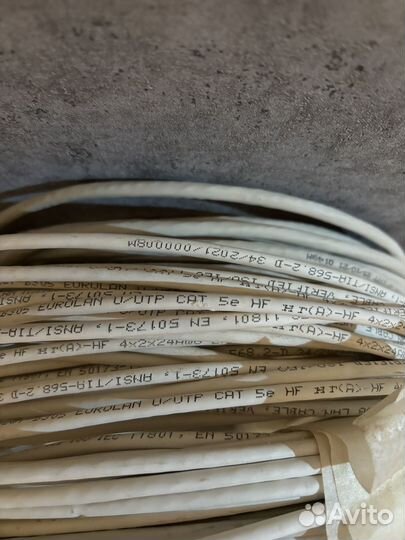 Кабель витая пара utp 5e 4х2х24AWG