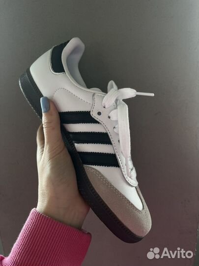 Кеды adidas samba Og white/black оригинал