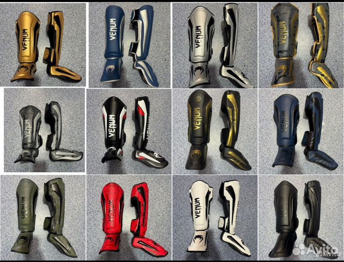 Перчатки для мма с защитой голени и стопы Venom