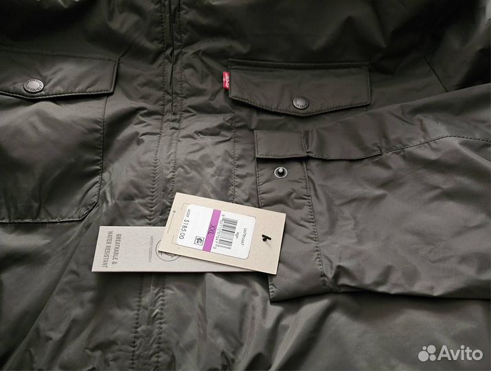 Куртка Levis Military р 2XL капюшон новая болотная