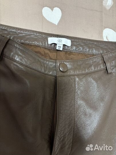 Брюки кожаные