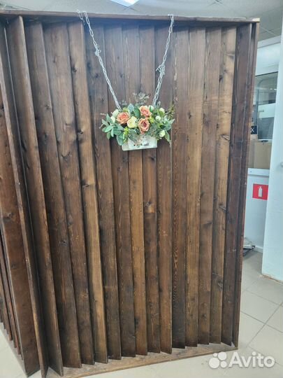 Деревянная перегородка