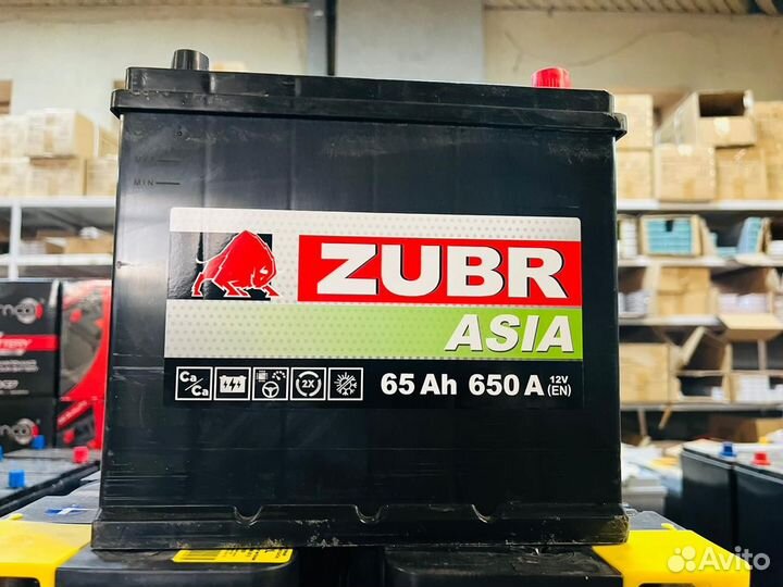 Аккумулятор на Киа Рио Zubr 65 Ач