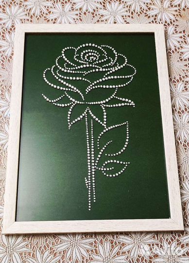 Интерьерная картина из страз