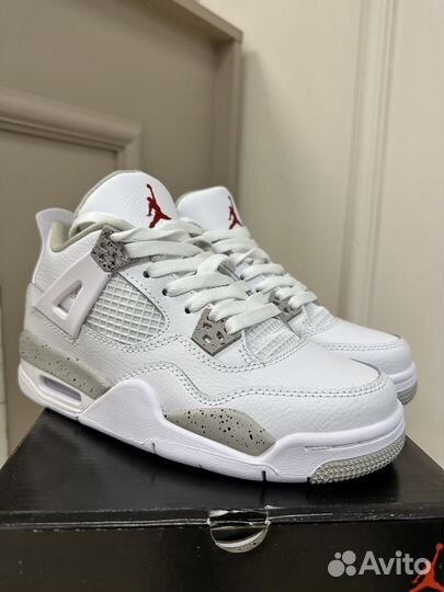 Кроссовки nike Jordan 4 retro white oreo 37 размер