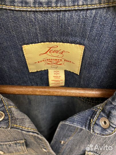 Джинсовая рубашка levis женская