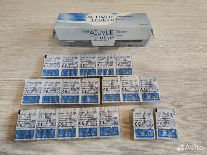 Линзы контактные acuvue trueye 49 шт -5.0