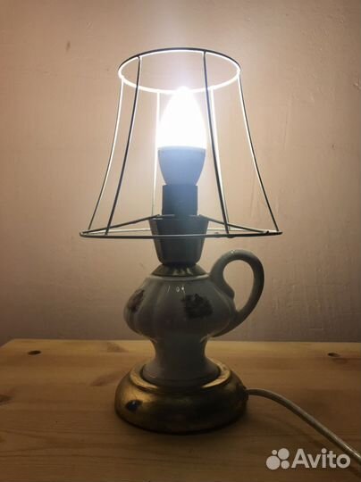 Лампа настольная винтаж Польша