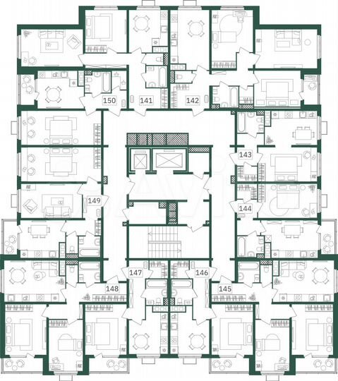 1-к. квартира, 40,9 м², 16/19 эт.