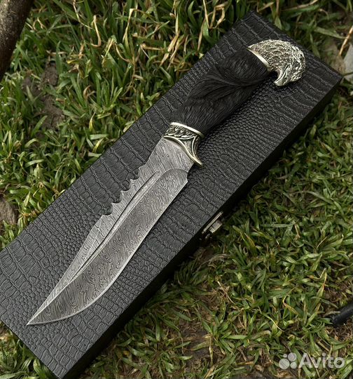 Авторский нож орлан сталь «Дамаск»