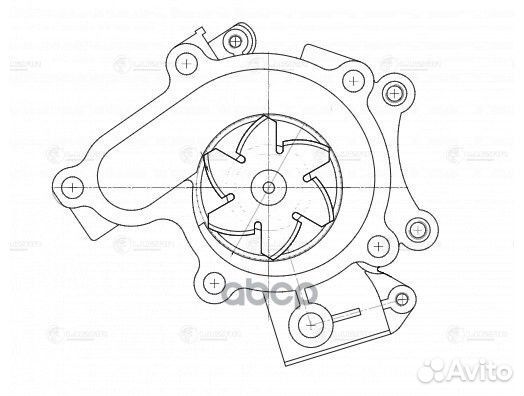 Насос водяной для а/м Mazda 323 (98) /626 (94)