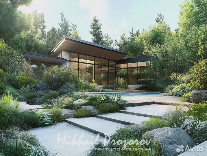 Ландшафтный дизайн. Визуализация и чертежи